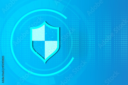 Free Download 2d illustration Security concept - shield  - GFXLoad