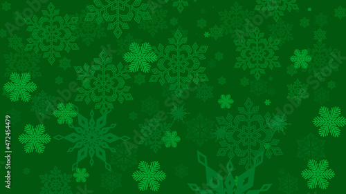 Abstract green christmas banner design background
