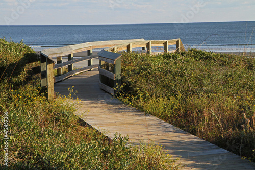 Фотография Atlantic Ocean Boardwalk on Kiawah Island, South Carolina