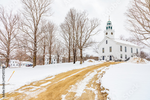 New Hampshire-Greenfield-Town Meeting House photo