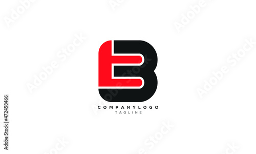 TB, BT, Abstract initial monogram letter alphabet logo design