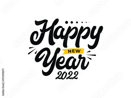 happy new years 2022 celebration banner template