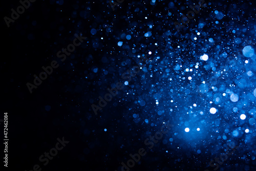 Fototapeta Naklejka Na Ścianę i Meble -  Abstract Blue bokeh defocus glitter blur background.