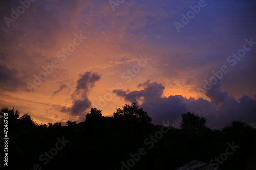 Wallpaper Mural Beautiful Sunset in the Village Torontodigital.ca