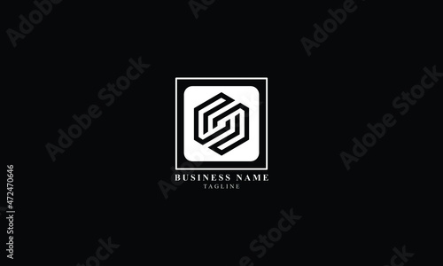 CS, SC, Abstract initial monogram letter alphabet logo design
