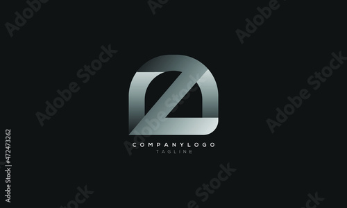 ZN, NZ, Abstract initial monogram letter alphabet logo design
