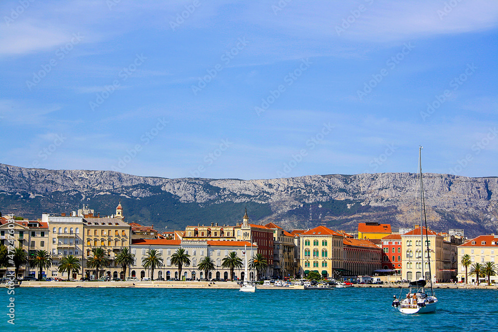 Split city view Croatia Adriatic coast