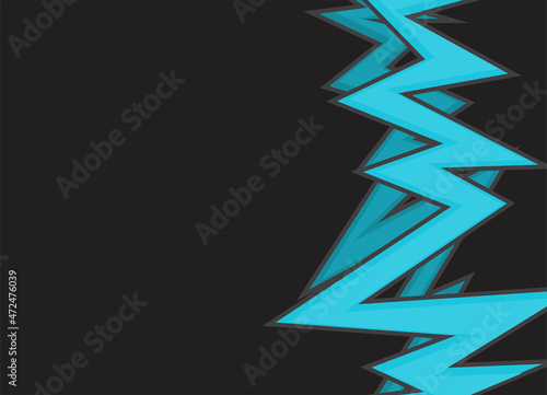 Abstract background with blue zigzag line pattern and some copy space area