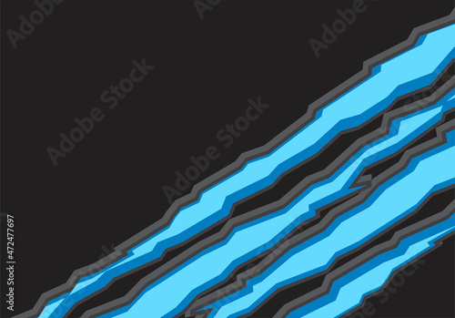 Abstract background with blue claw scratch texture and some copy space area