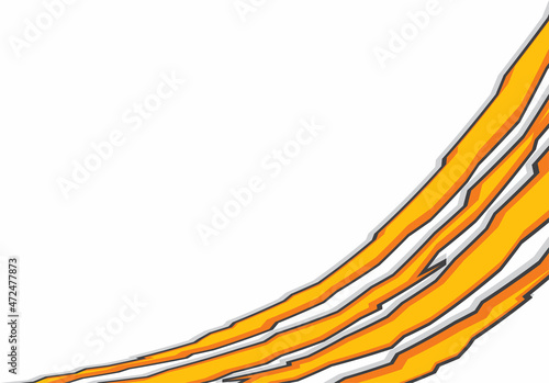 Abstract background with yellow claw scratch texture and some copy space area