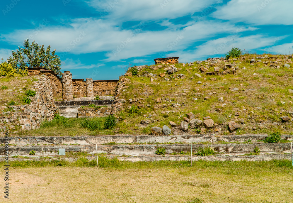 Small temples in the Zapotec Archaeological Zone of Monte Alban - Oaxaca, Mexico Small temples in the Zapotec Archaeological Zone of Monte Alban - Oaxaca, Mexico