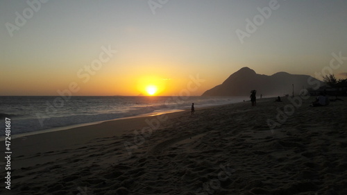 sunset at the beach