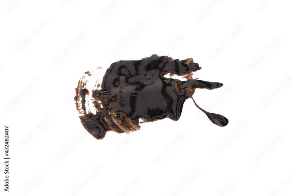 Liquid tar puddle isolated on white background. Liquid tar puddle isolated on white background.