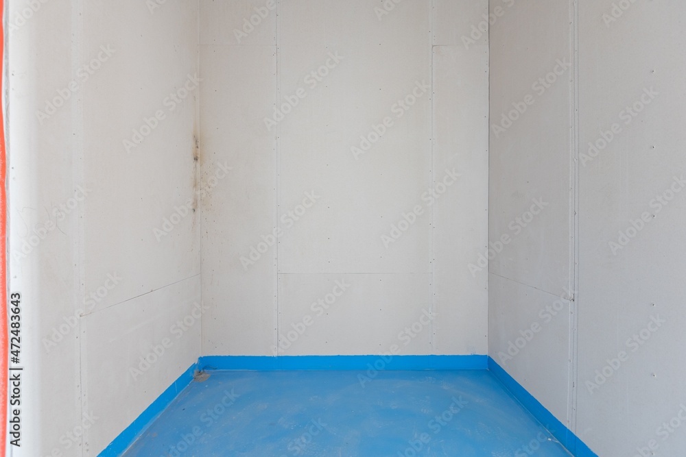 interior of the apartment without decoration in gray colors interior of the apartment without decoration in gray colors
