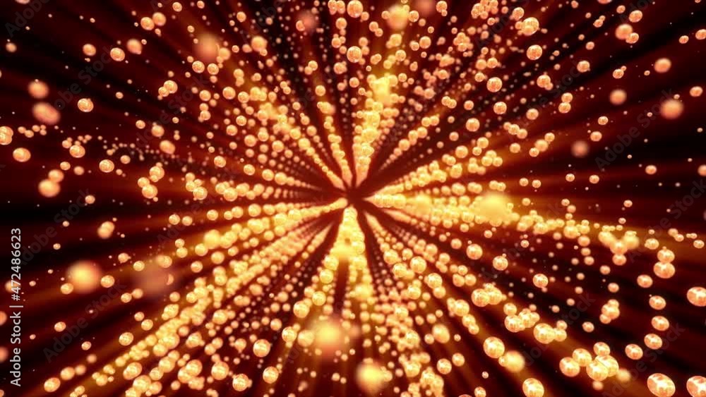 Abstract background shiny futuristic fancy geometry structure, balls and particles transforming loop Abstract background shiny futuristic fancy geometry structure, balls and particles transforming loop