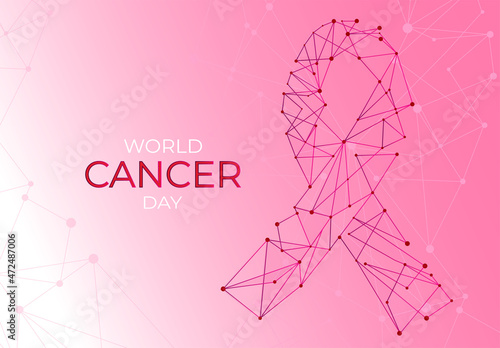 Breast Cancer Awareness Ribbon Vector design and illustration. 