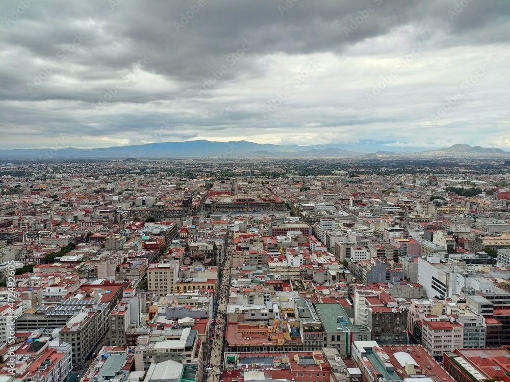 Aerial views of Mexico City