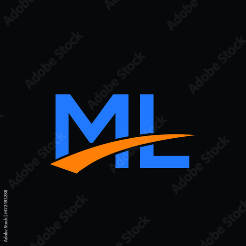 ml logo design for you brand