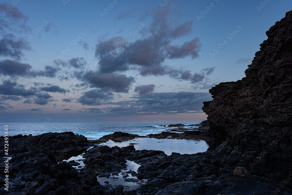 Fototapeta premium Felsen, Himmel, Meer