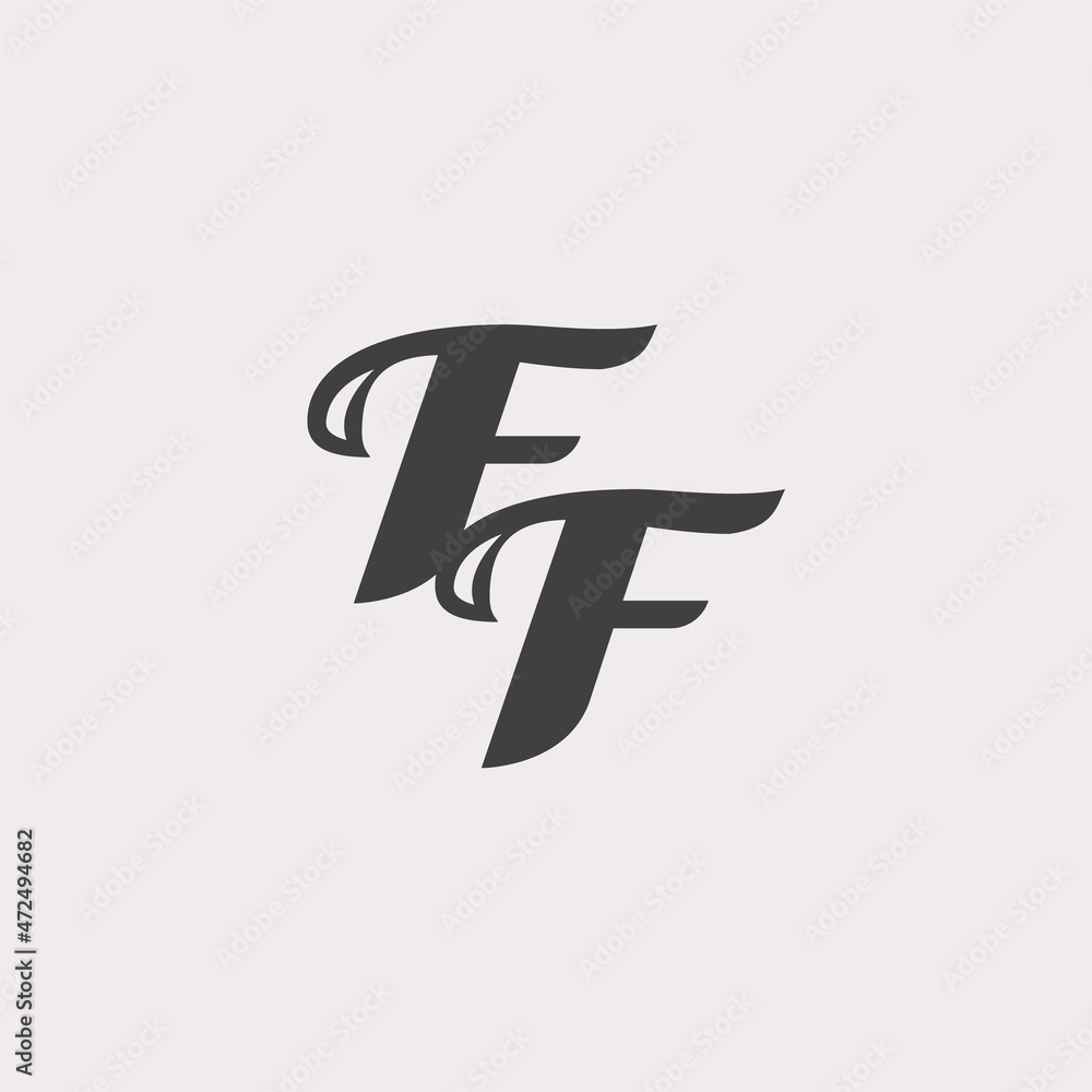 FF monogram template. FF monogram template.