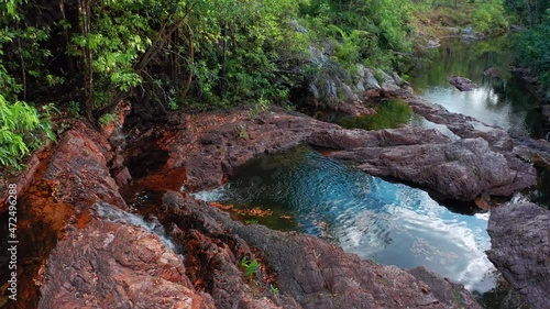 Natural pools of Cascades in Litchfield national park northern Australia photo