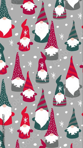 Christmass seamless pattern.Beautiful christmas doodles seamless pattern - hand drawn and detailed, great for christmas textiles, banners, wrappers, wallpapers - vector surface design