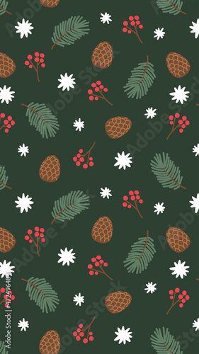 Christmass seamless pattern.Beautiful christmas doodles seamless pattern - hand drawn and detailed, great for christmas textiles, banners, wrappers, wallpapers - vector surface design