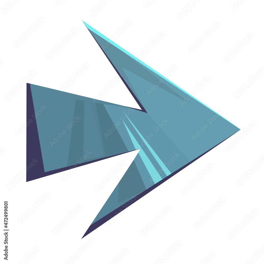 Arrow icon. Right arrow sign. Modern colorful arrows vector illustration isolated on white background Arrow icon. Right arrow sign. Modern colorful arrows vector illustration isolated on white background