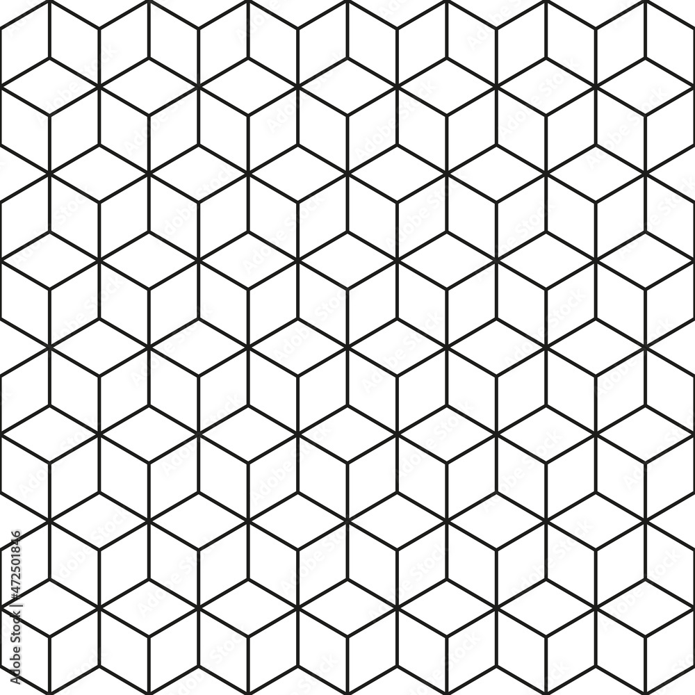 Seamless cube abstract geometric pattern background Seamless cube abstract geometric pattern background
