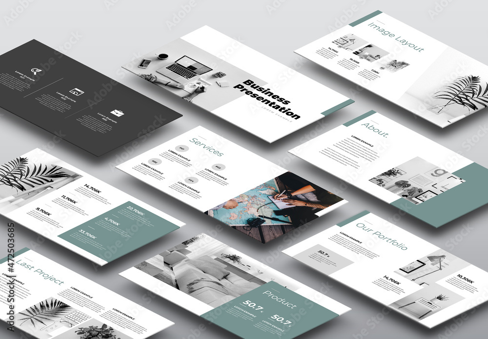 Business Presentation Layout Stock Template | Adobe Stock