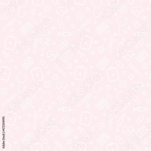 medical pattern, medical background, medicine. background with drawn elements