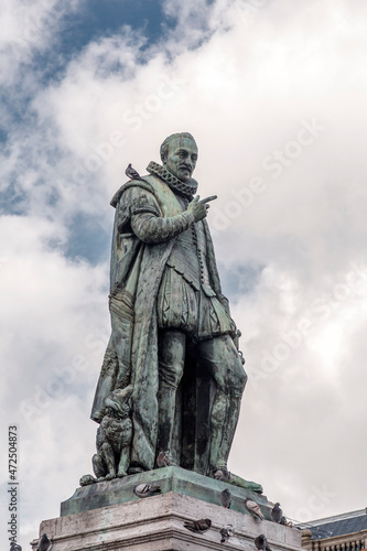 Statue of William I  Willem Frederik  Prince of Orange-Nassau in Den Haag  Netherlands