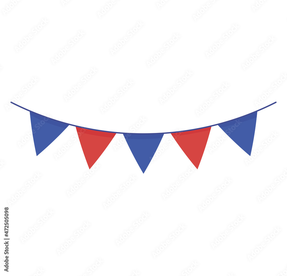 Fototapeta premium garland festive decoration