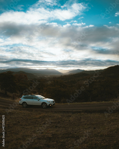 car in the mountains