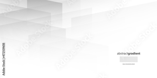 Abstract Modern Background with Lowpoly Element and Light Silver White Gadient Color