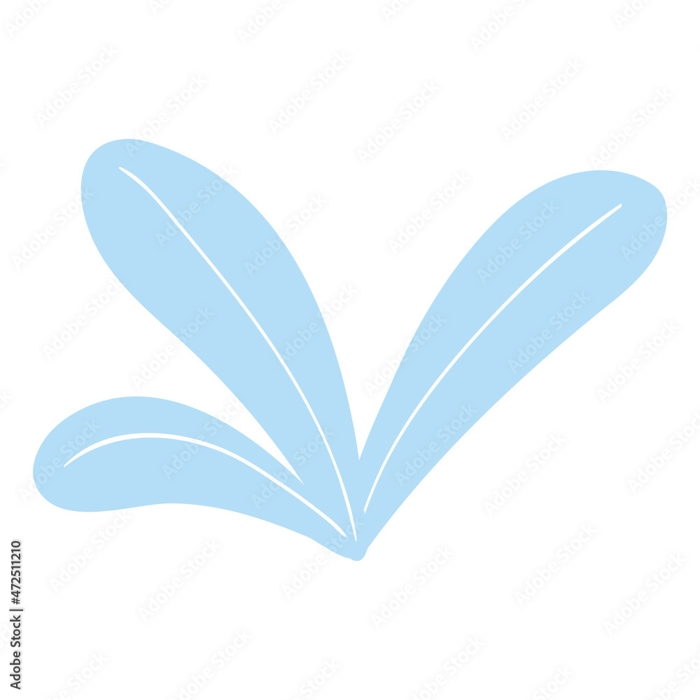 leaves icon flat