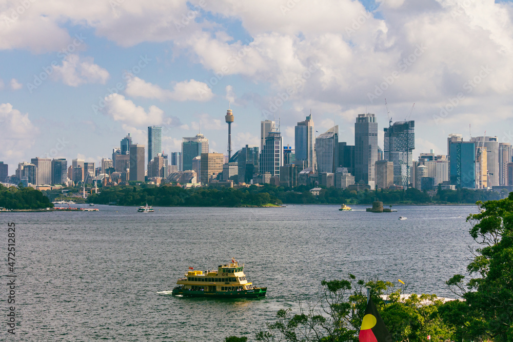 Fototapeta premium sydney harbour australia darling from taronga zoo