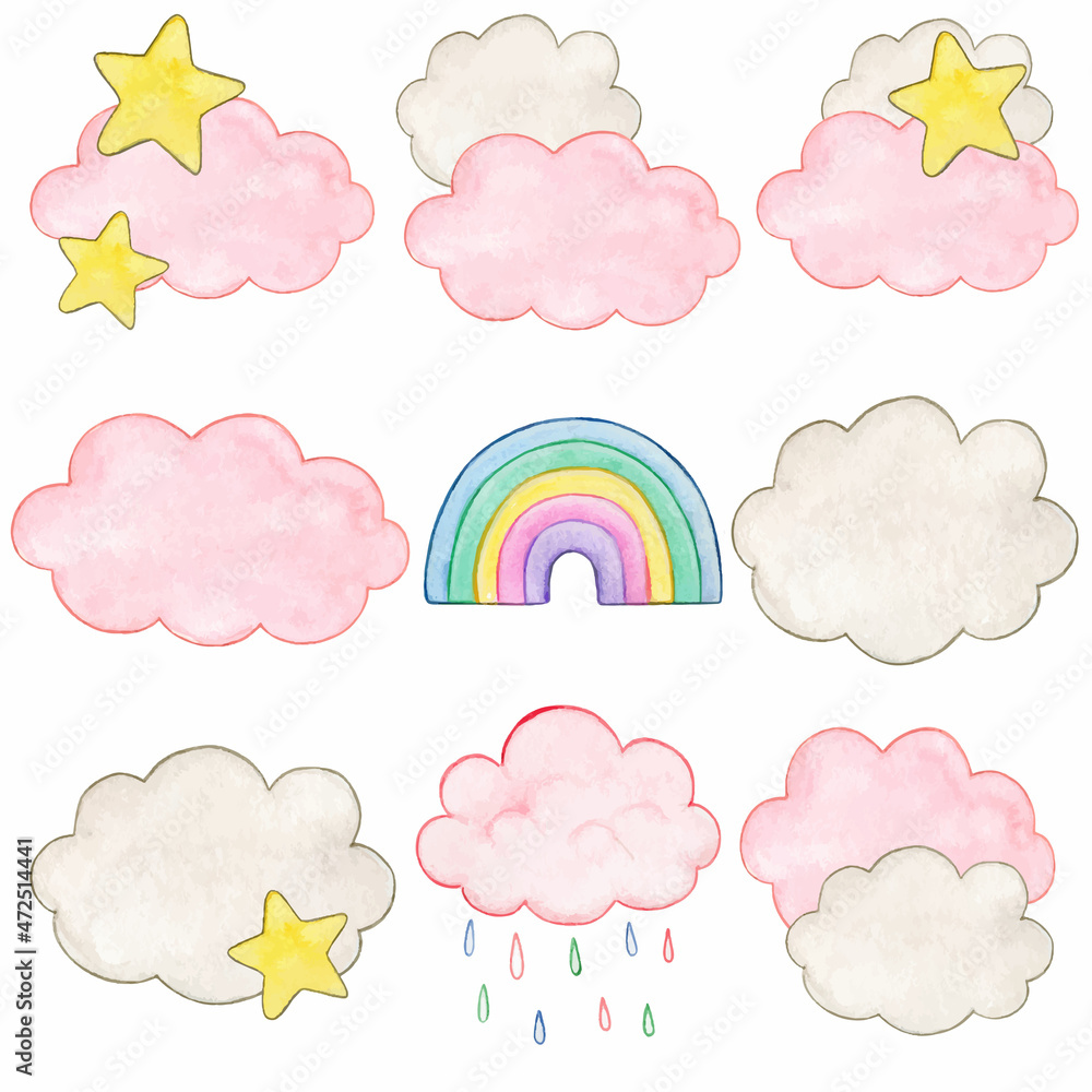 Fototapeta premium set of clouds