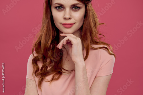 pretty woman sunglasses modern style charm pink background