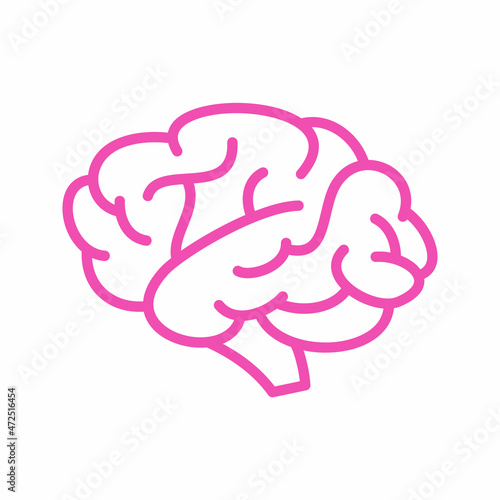 brain line art vector icon