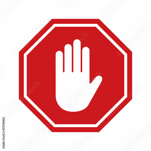 adblock sign vector icon