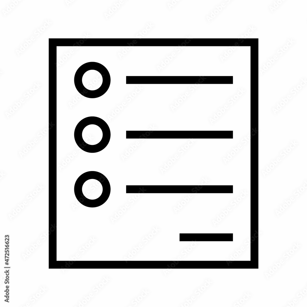 unordered list vector icon unordered list vector icon