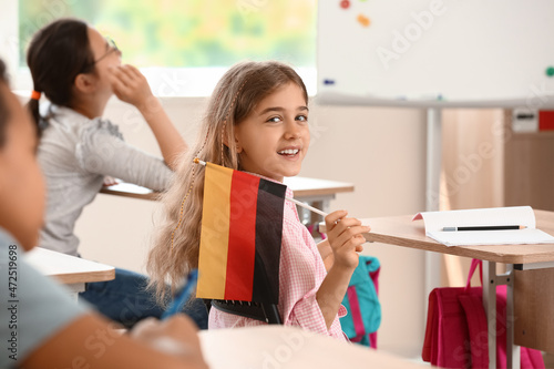 Pupil taking classes at lan...