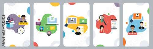 Rating, business, survey, feedback and business icons.