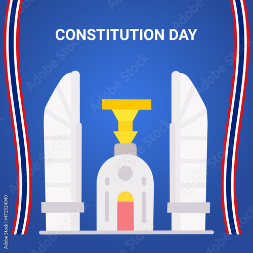 Illustration Thailand constitution day