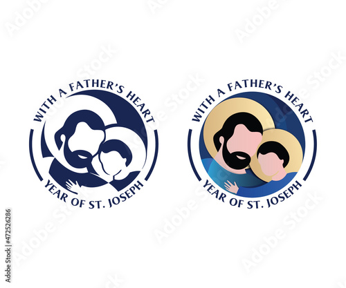 Quadro em tela Saint Joseph Logo - Year of St. Joseph - Joseph icon