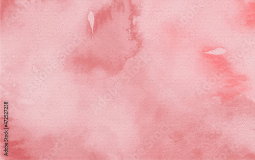 Watercolor hand painted white pink color Background Illustration