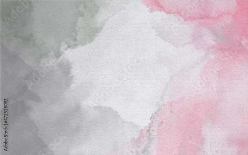 Watercolor Hand Painted Abstract Gradient grey and pink Background Illustration