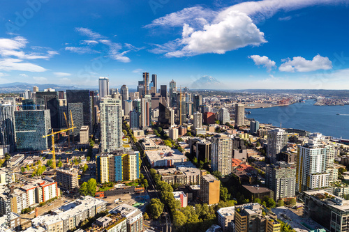 Aerial view of Seattle  USA