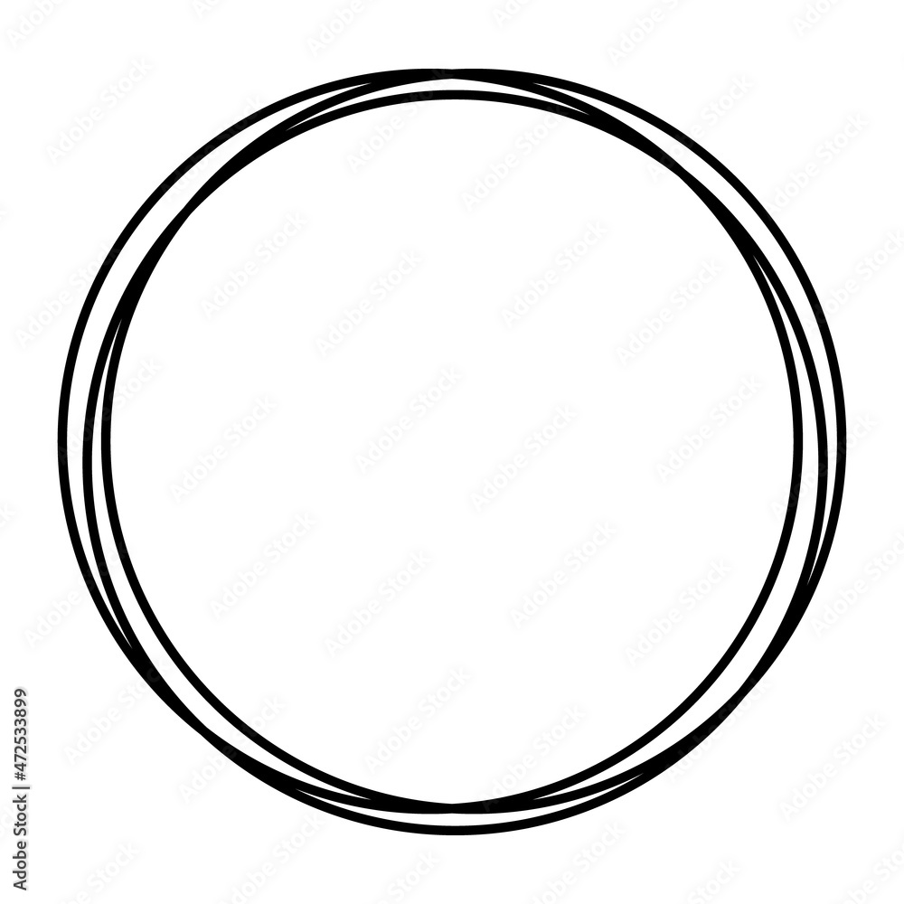 Vector Abstract Round Frame on White Background Vector Abstract Round Frame on White Background